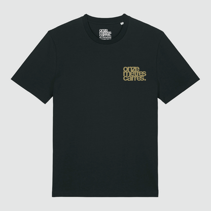T-Shirt Flower Heart Olive Black