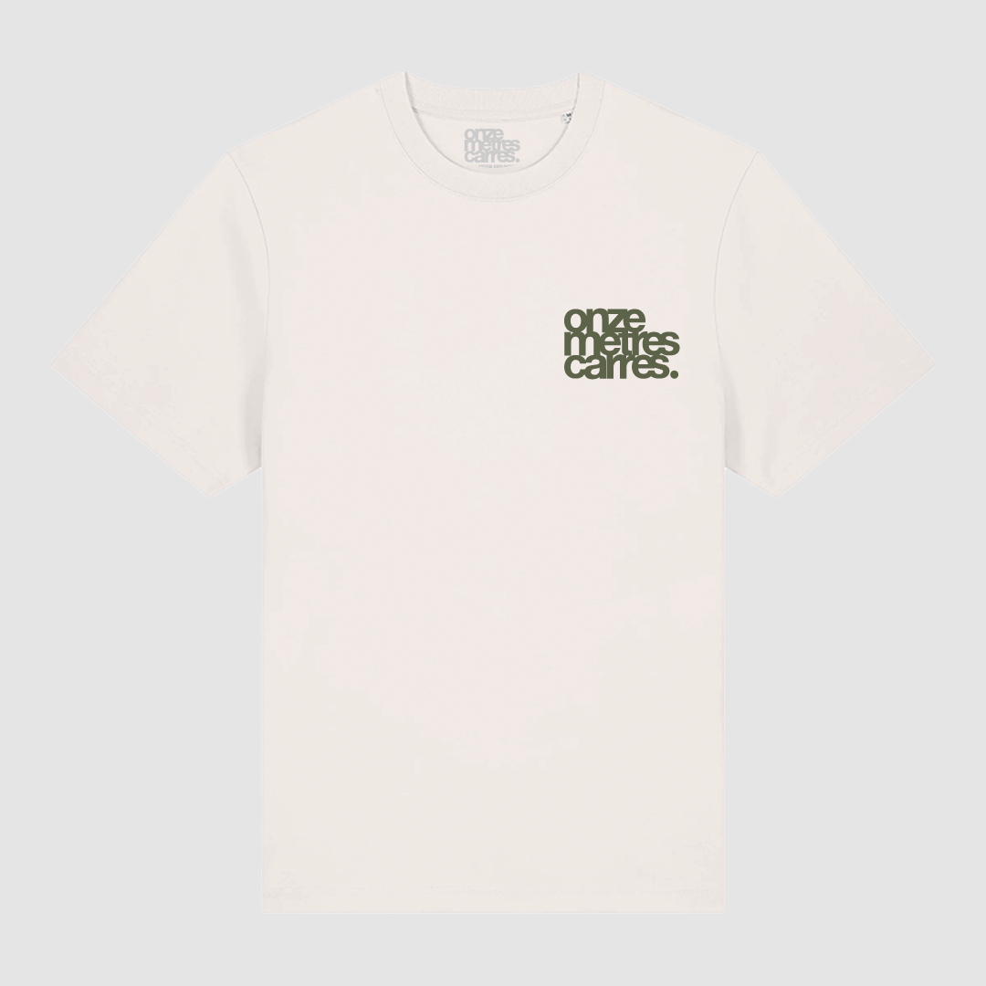 T-Shirt Heart Léopard Off White